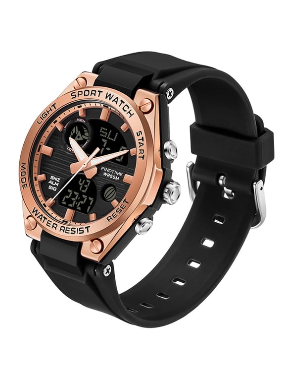 Ladies Sport Digital Watches Wrist Watch for Women with Waterproof Dual Time Date Luminous Back Light Week Alarm Stopwatch Count Down White Black Blue Green