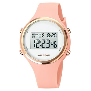Waterproof digital watch ladies online