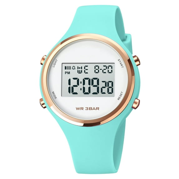Findtime Ladies Watch Digital Watches for Women Colorful Sport Wrist Watch for Women Waterproof Stopwatch Alarm Multifunction Easy Read