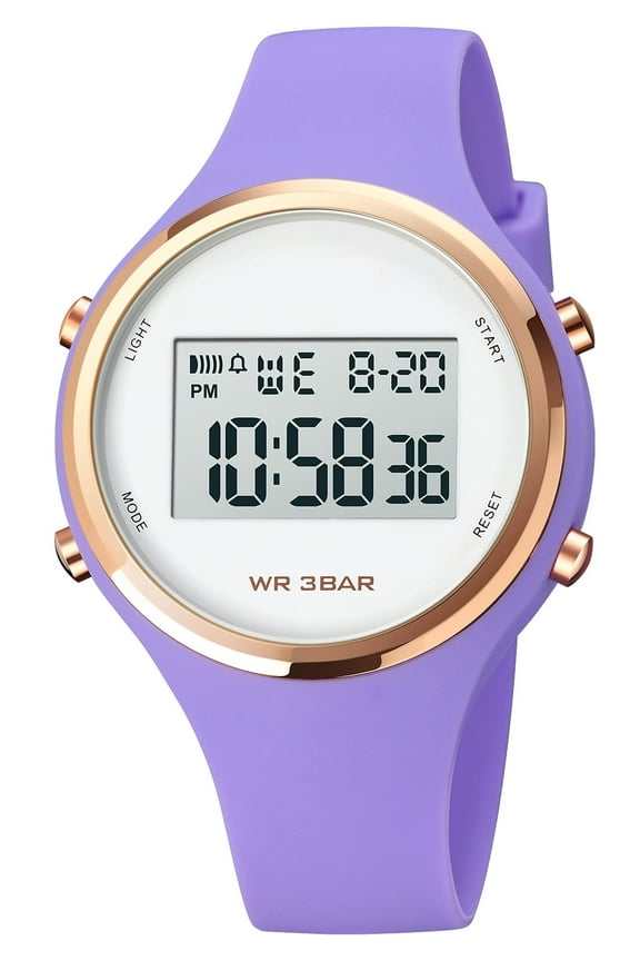 Ladies Watch Digital Watches for Women Colorful Sport Wrist Watch for Women Waterproof Stopwatch Alarm Multifunction Easy Read