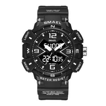 Findtime Men's Analog Sports Watch Military Watch Outdoor LED Stopwatch Digital Electronic Large Dual Display Waterproof Tactical Army Wrist Watches for Men