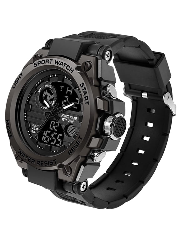 Men's Military Watch Outdoor Sports Electronic Watch Tactical Army Wristwatch LED Stopwatch Waterproof Digital Analog Watches