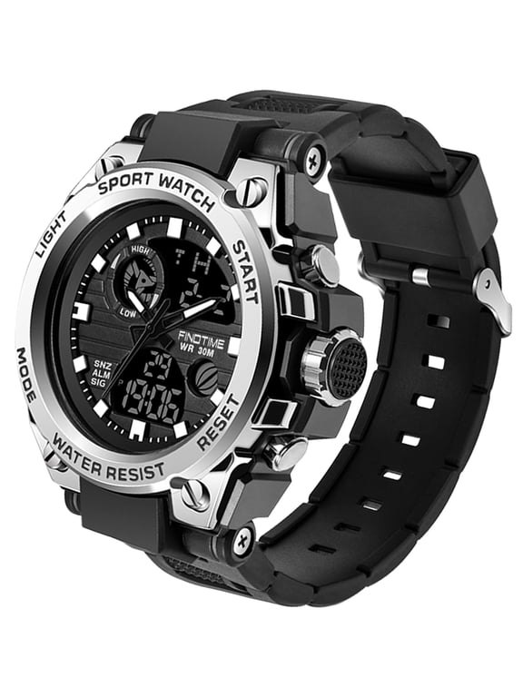 Men's Military Watch Outdoor Sports Electronic Watch Tactical Army Wristwatch LED Stopwatch Waterproof Digital Analog Watches