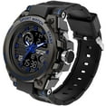 thumbnail image 1 of Findtime Men's Military Watch Outdoor Sports Electronic Watch Tactical Army Wristwatch LED Stopwatch Waterproof Digital Analog Watches, 1 of 8