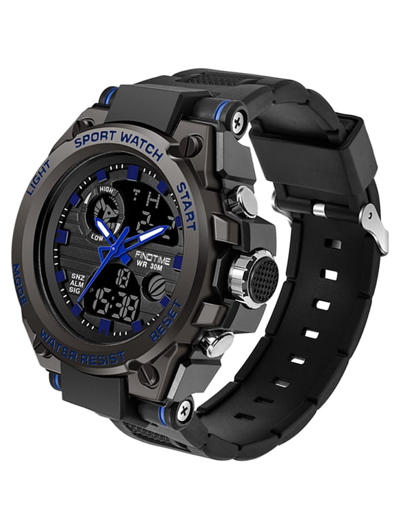 Men's Military Watch Outdoor Sports Electronic Watch Tactical Army Wristwatch LED Stopwatch Waterproof Digital Analog Watches