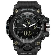 Findtime Mens Sport Watch Waterproof Watches Military Tactical Watch Outdoor Digital Watch Big Face Alarm Stopwatch LED Analog Watch for Men