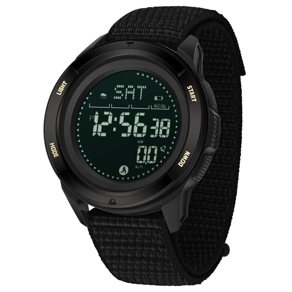 Findtime Military Watches for Men Digital Tactical Sports Compass Pedometer Calorie Step Counter Watch Waterproof Stopwatch Pacer Running Watch Alarm Electronic Nylon Strap