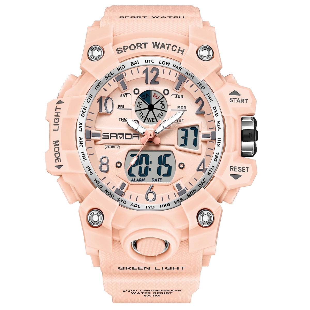 Findtime Women’s Digital Watch Waterproof Sport Watch Analog Wristwatch ...