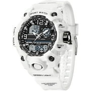 Findtime Womens Sport Watch Digital Waterproof Watches Military Watches Analog Outdoor Wrist Watch LED Luminous Alarm Stopwatch Dual Time Wristwatch