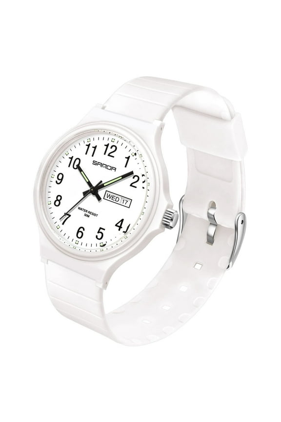 Women's Watch Waterproof Ladies Watches Sport Wrist Watch Nurse Analog Simple Minimalist Casual Watch Dress Wristwatch with Day Date White Black Pink Gold Green Purple