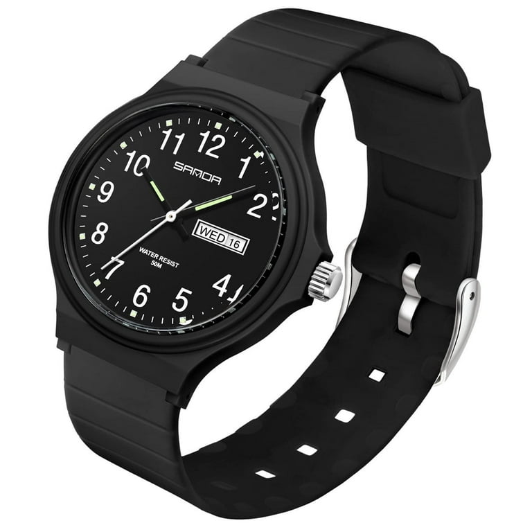 Findtime Women's Waterproof Analog Minimalist Wristwatch with Day