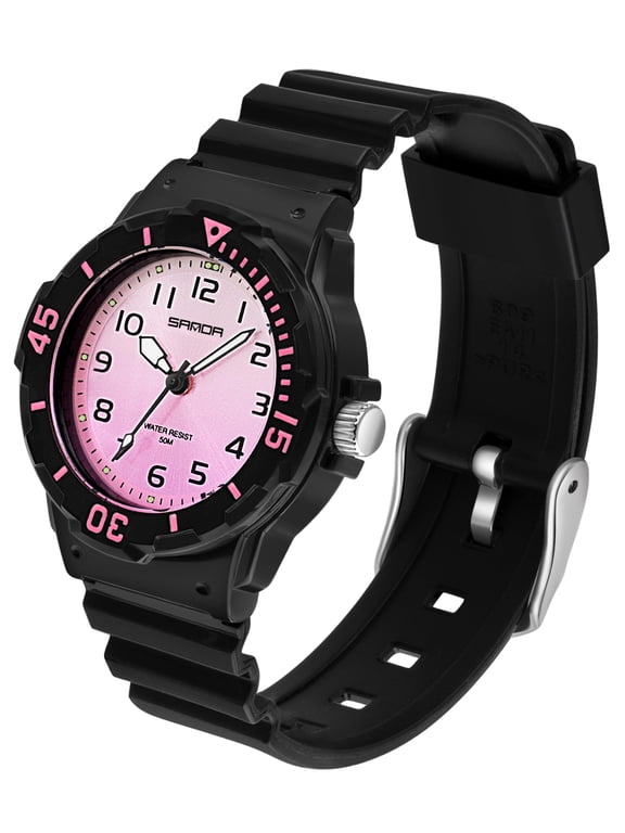 Women's Wrist Watches Nurse Watches with Second Hand for Women Waterproof Easy Read Dial Minimalist Basic Watch Luminous Nursing Watch for Women Gold Black Green White Pink