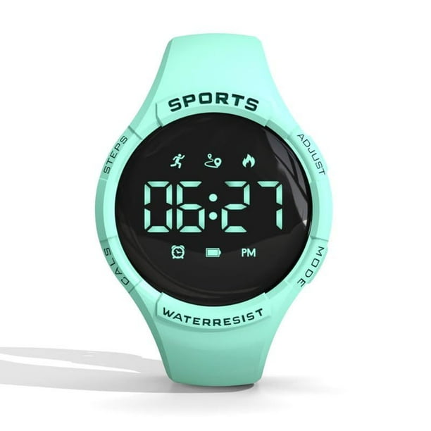 Findtime Womens Fitness Tracker Pedometer Watch Step Counter Calorie Distance 5ATM Waterproof Teens Watch Alarm Digital Ladies Fitness Watch Sport