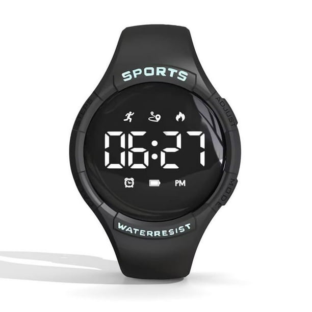 Findtime Womens Fitness Tracker Pedometer Watch Step Counter Calorie Distance 5ATM Waterproof Teens Watch Alarm Digital Ladies Fitness Watch Sport