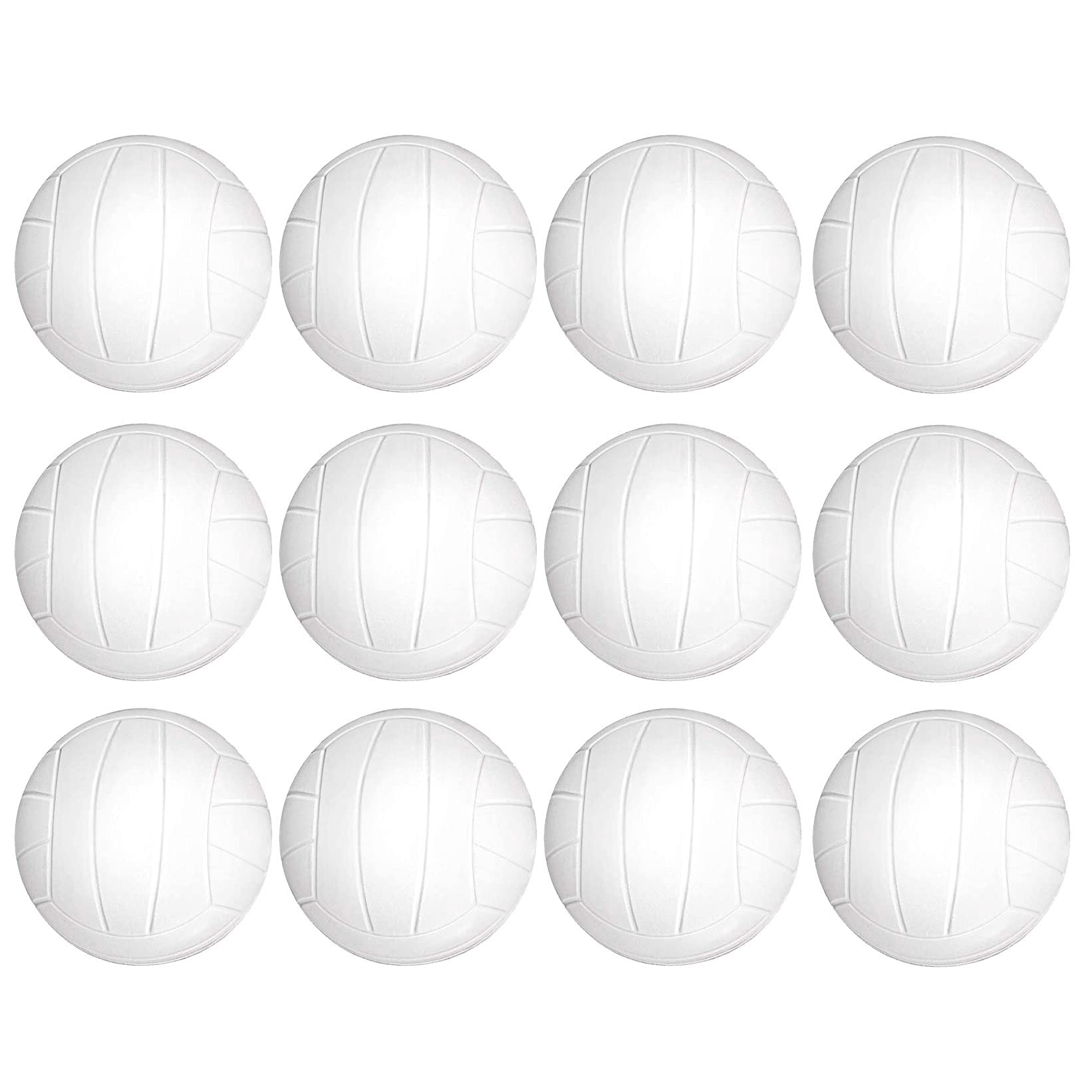 Finduat 12 Pack Mini Sports Stress Volleyball Ball, Foam Squeeze Sports ...