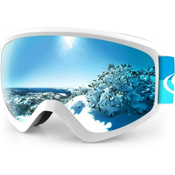 Findway Kids Ski Goggles, Anti-Fog Child Snowboard Goggles for Boys Girls 8-15 Years Old