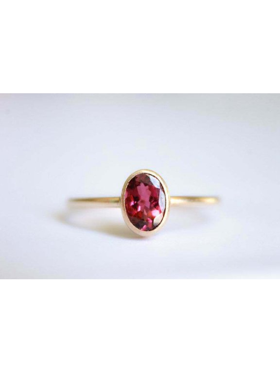 Fine 14K Gold Natural Certified Handmade 2.25ct Ruby Stone Ring For Her US8.5