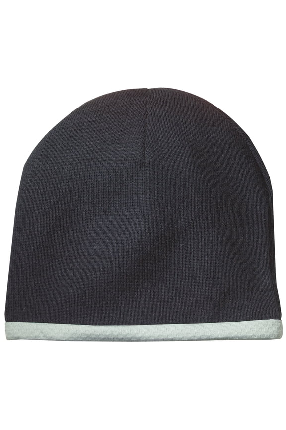 Fine Acrylic Performance Beanie Hat - Black