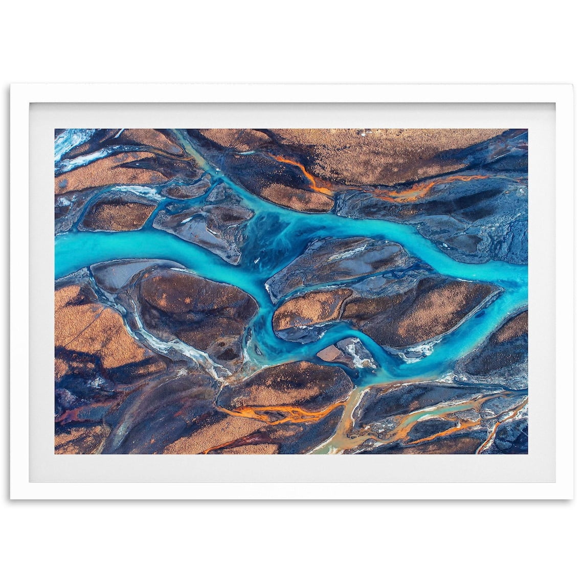 Curated visual reference: Minimalist Coastal Rustic Home Decor Reference: Fine Art Aerial Iceland Print