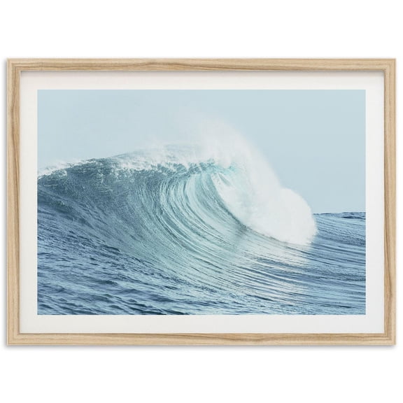 Fine Art Big Wave Ocean Print - Blue Surf Beach Fine Art Photography Wall Decor Wall Art, Modern Wall Decor, 12x18 UNFRAMED