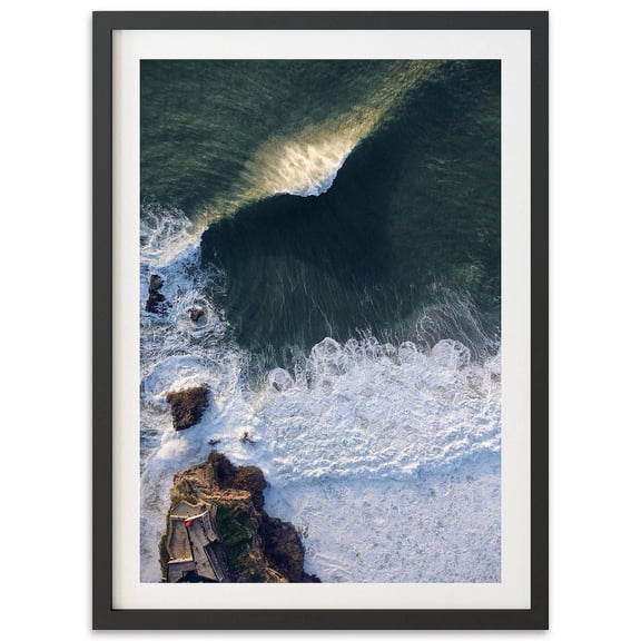 Fine Art Big Wave Ocean Print - Nazaré Surf Beach Fine Art Photography Home Wall Decor Wall Art, Modern Wall Decor, 16x24 UNFRAMED