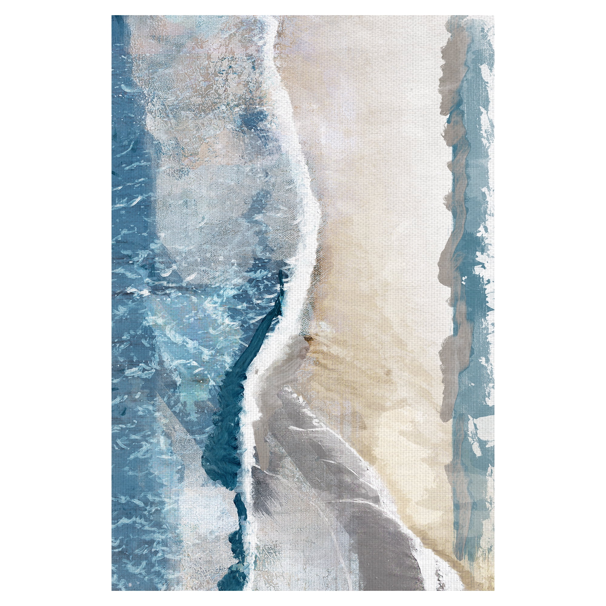 Fine Art Canvas Coastal Abstraction I Bird's Eye View by Studio Arts Canvas Art Print