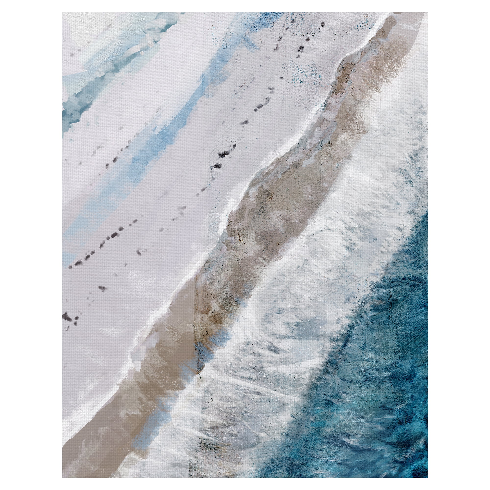 Fine Art Canvas Coastal Abstraction II Bird's Eye View by Studio Arts Canvas Art Print