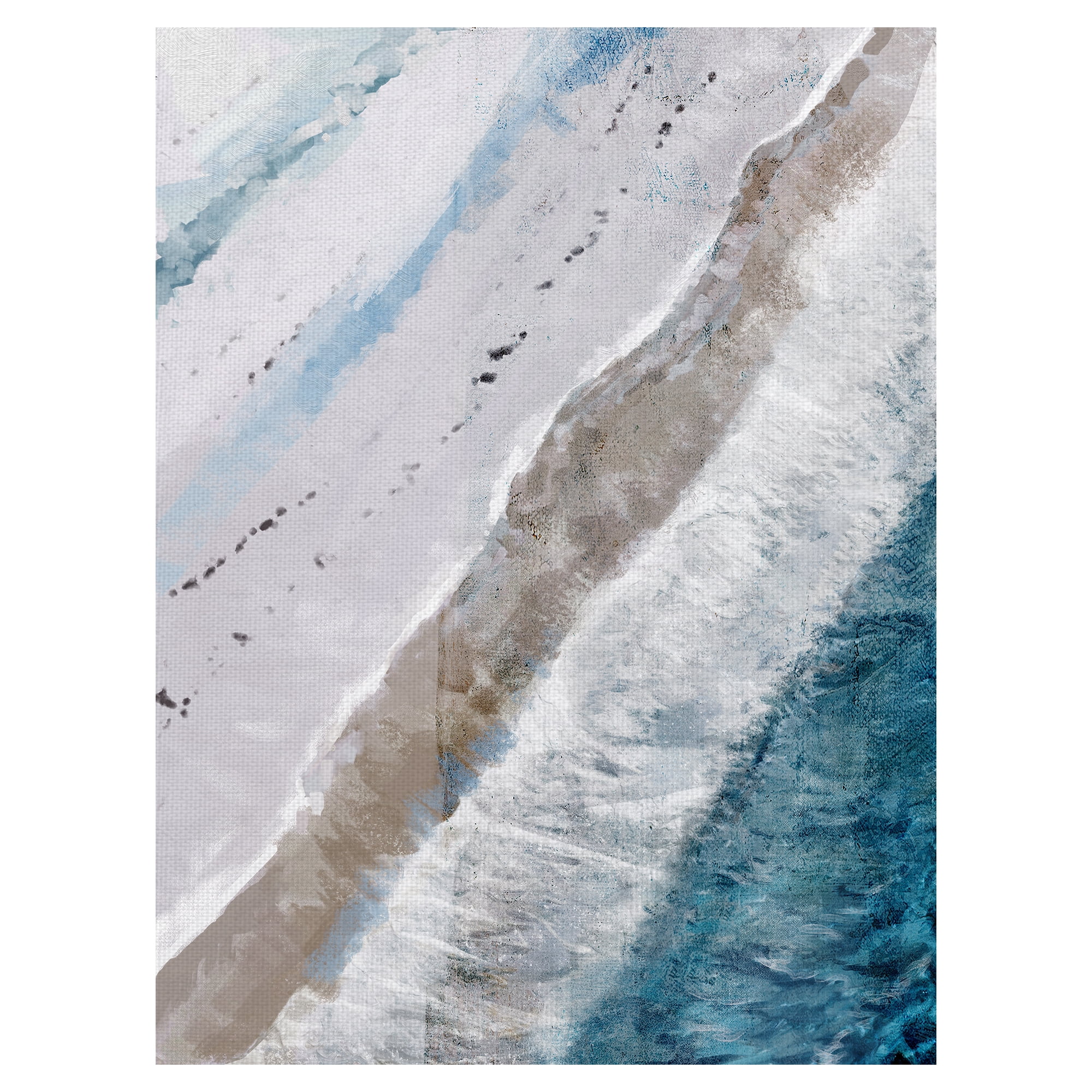 Fine Art Canvas Coastal Abstraction II Bird's Eye View by Studio Arts Canvas Art Print