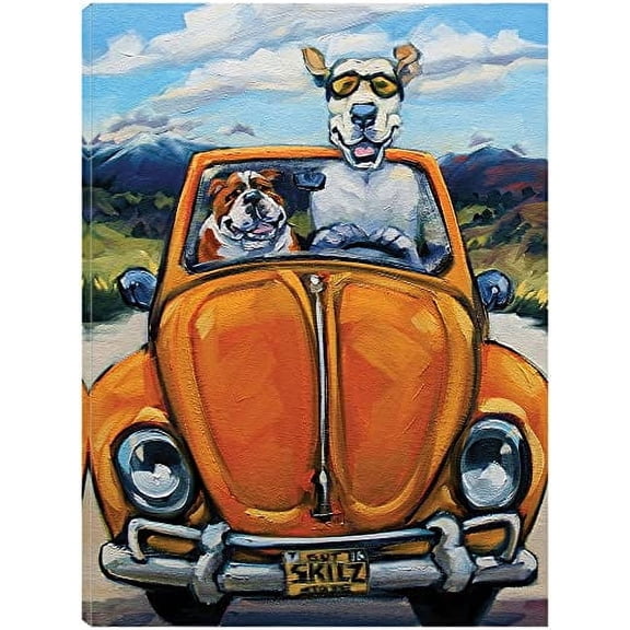 Fine Art Canvas Got Skills Will Travel Canvas Wall Decor by Artist CR Townsend for Living Room, Bedroom, Bathroom, Kitchen, Office, Bar, Dining & Guest Room - Ready to Hang - 24 in x 32 in