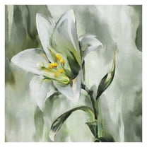 Fine Art Canvas Ink Blooms II Lily by Studio Arts Canvas Art Print