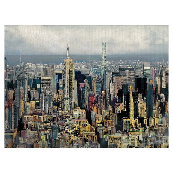 Fine Art Canvas New York State of Mind Skyline by Studio Arts Canvas Art Print