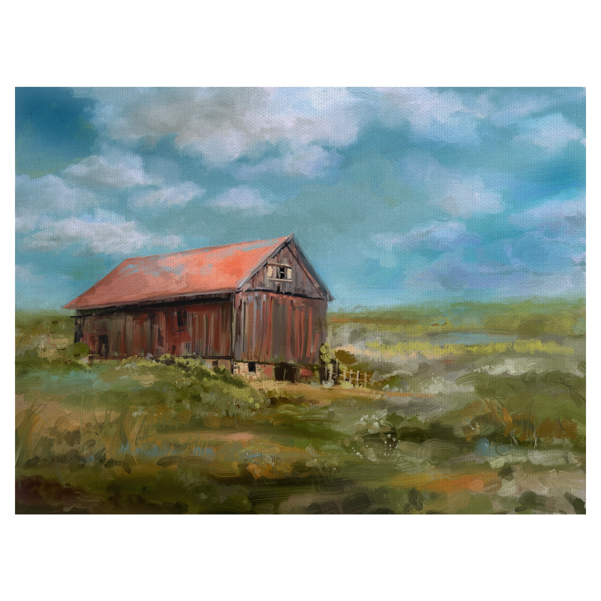 Fine Art Canvas Off the Grid Farmhouse by Studio Arts Canvas Art Print