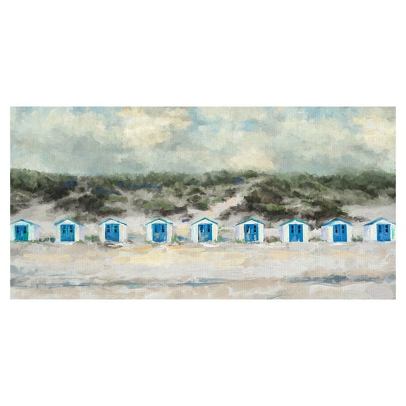 Fine Art Canvas Sunrise Cabanas by Studio Arts Canvas Art Print