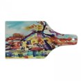 thumbnail image 1 of Fine Art Cutting Board, Paintbrush Abstract Countryside Village with Blurry Color Effects Rural Landscape, Decorative Tempered Glass Cutting and Serving Board, in 3 Sizes, by Ambesonne, 1 of 2