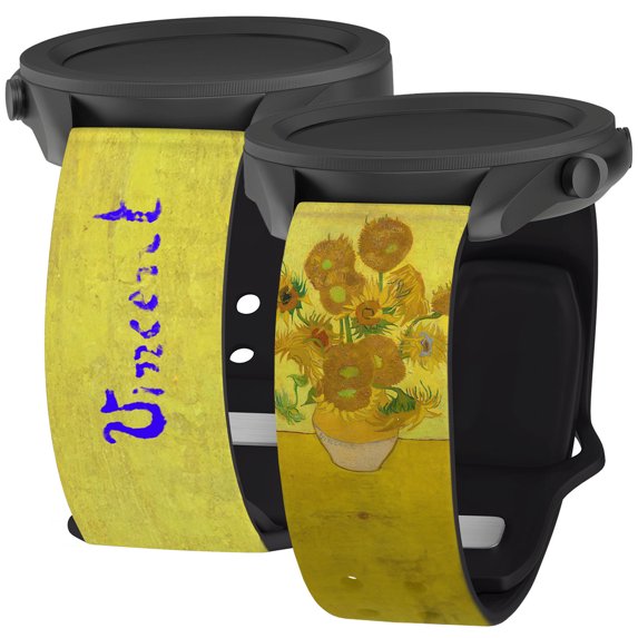 Fine Art HD Watch Band for Samsung Galaxy Watch (22mm Long Sunflowers) by Affinity Bands