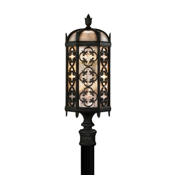 Fine Art Handcrafted Lighting 541480St Costa Del Sol Three-Light Post Light - Marbella