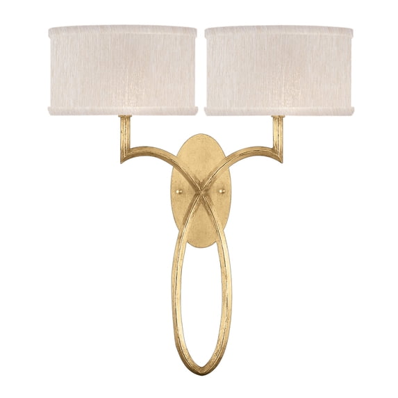Fine Art Handcrafted Lighting 784750-SF33 Allegretto 2 Light 21" Tall Wall Sconce - Gold