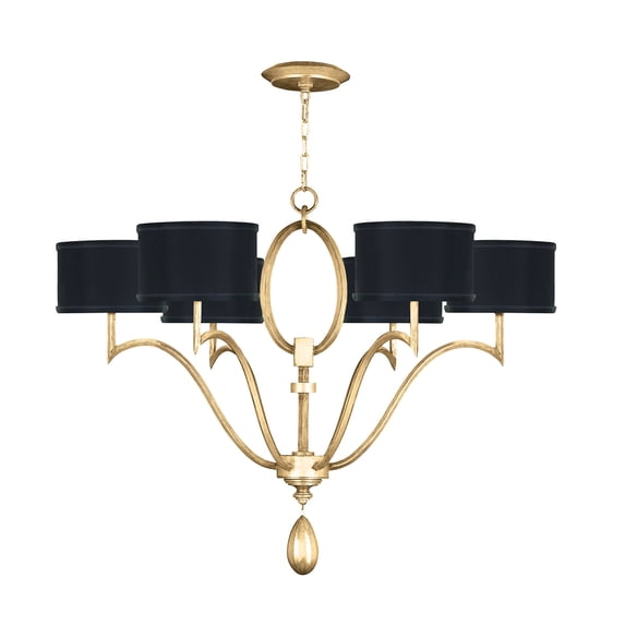 Fine Art Handcrafted Lighting 785840-SF34 Allegretto 6 Light 39" Wide Chandelier - Gold