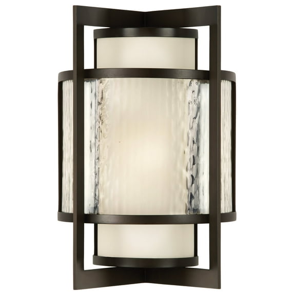 Fine Art Handcrafted Lighting 818281St Singapore Moderne Outdoor Two-Light Outdoor Wall
