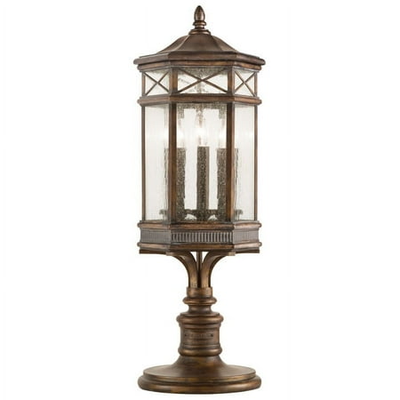 Fine Art Handcrafted Lighting 836980St 3 Light Outdoor Pier Mount Light From The Holland