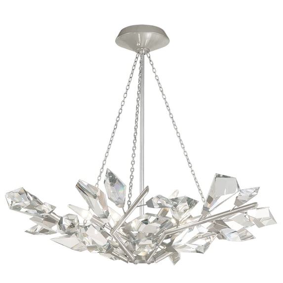 Fine Art Handcrafted Lighting 907840-1ST Foret 6 Light 36" Wide Crystal Chandelier -