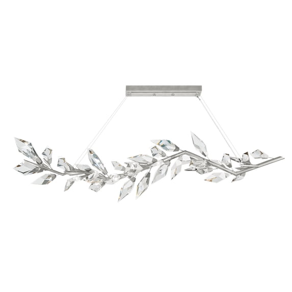 Fine Art Handcrafted Lighting 914640-1ST Foret 72" Linear Pendant - Silver