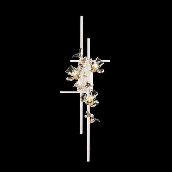 Fine Art Handcrafted Lighting 919250-3ST Azu 3 Light 44" Tall Wall Sconce - White