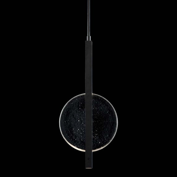 Fine Art Handcrafted Lighting 921340-1ST Selene 2 Light 11" Wide Led Pendant - Black