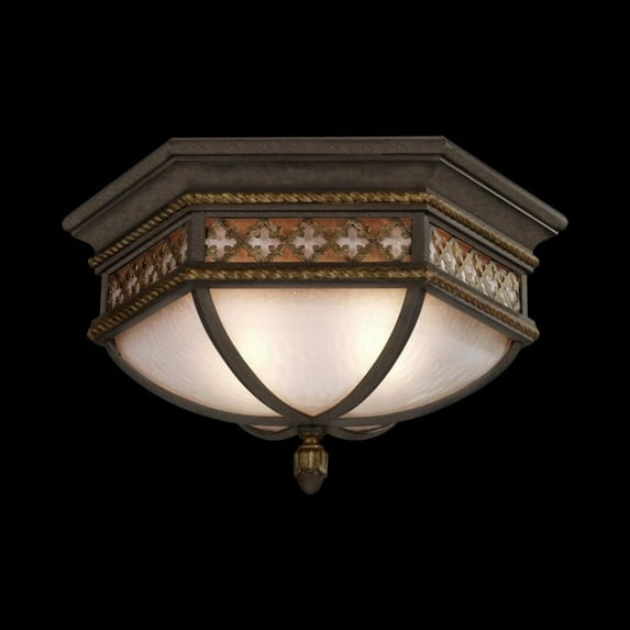 Fine Art Lamps 403082ST Chateau Outdoor Flush Mount Ceiling Light 80L 21W 36H