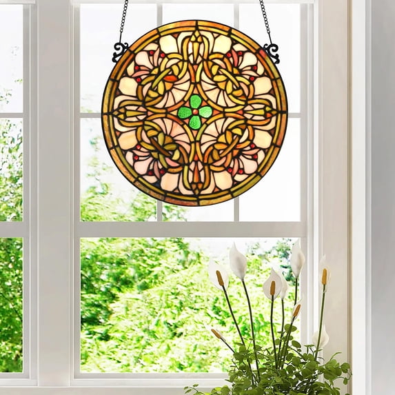 Fine Art Lighting - Tree Of Life Tiffany Style Stained Glass Window Panel (KP122N)