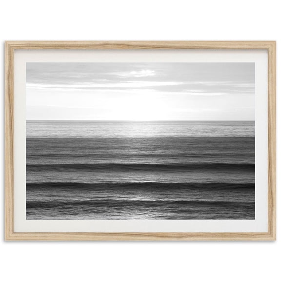 Fine Art Minimalist Ocean Waves Print - Black And White Surf Beach Waves Fine Art Photography Home Wall Decor Wall Art, Modern Wall Decor, 8x12 UNFRAMED
