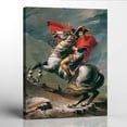 thumbnail image 1 of Fine Art Oil Painting Jacques Louis David Napoleon Crossing The Alps Canvas Print, Napoleon Portrait, Napoleon Painting , Ready To Hang for Living Room Home Wall Décor 16x20, 1 of 7