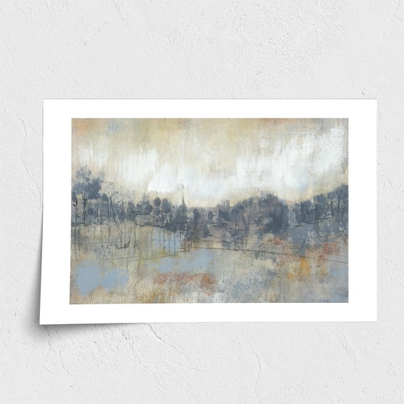 Fine Art Paper Print - Cool Grey Horizon I