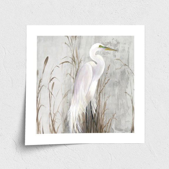 Fine Art Paper Print - Heron in the Reeds